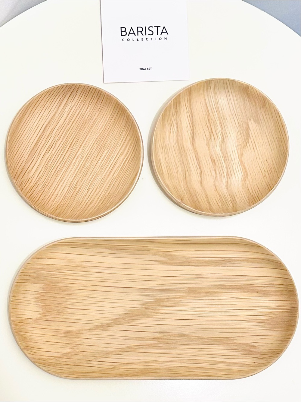 Nespresso Barista Collection Wooden Tray & Coasters - NIB